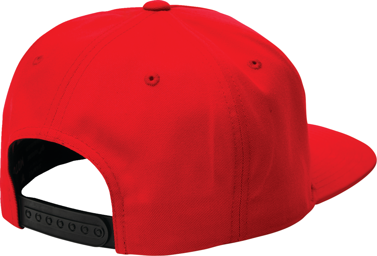 Red THOR Iconic hat featuring a 3D Thor logo, designed for fans and collectors, with adjustable fit and bold branding.