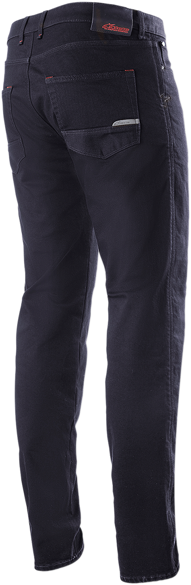 Alpinestars Copper v2 denim short pants in rinse wash, US 32 / EU 48, displayed on a plain background.