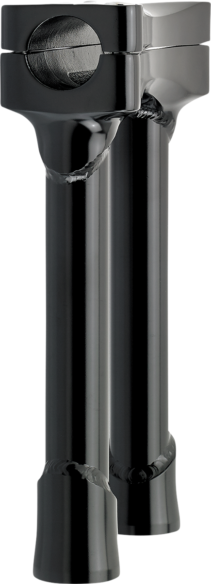 Bill's Exhausts BILTWELL Murdock oversized 8-inch black handlebars risers with a durable, sleek design for motorcycle handlebars.
