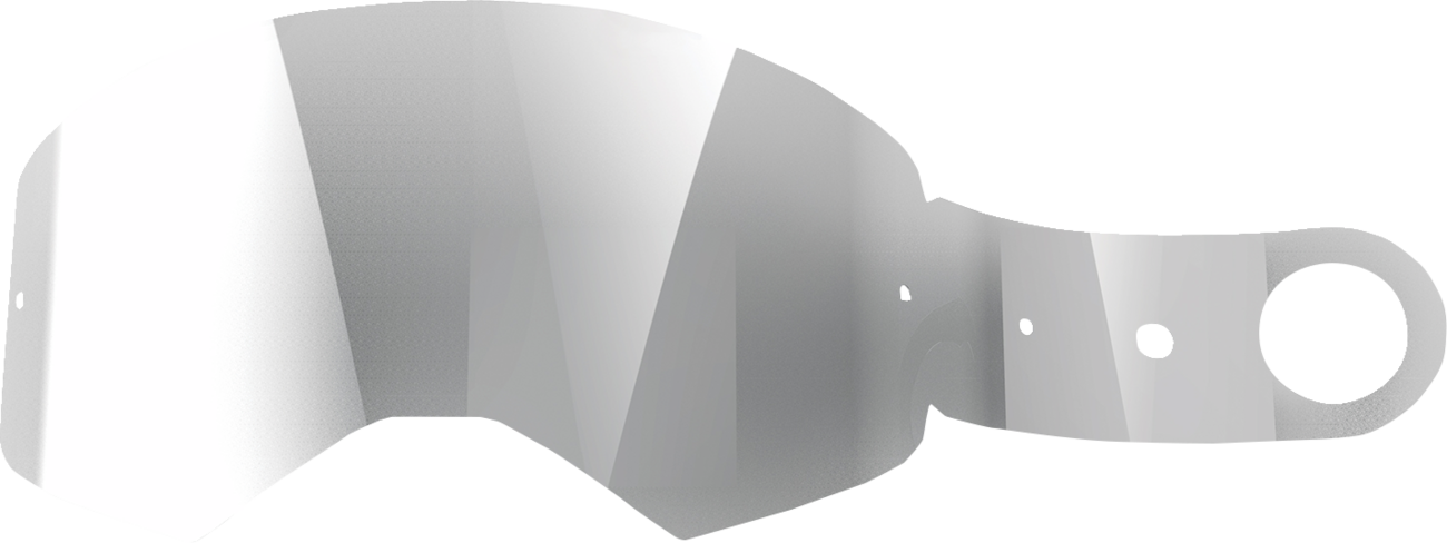 Alpinestars goggles with tear-off lenses, showing the clear, adjustable goggles frame and a stack of tear-off film packs.