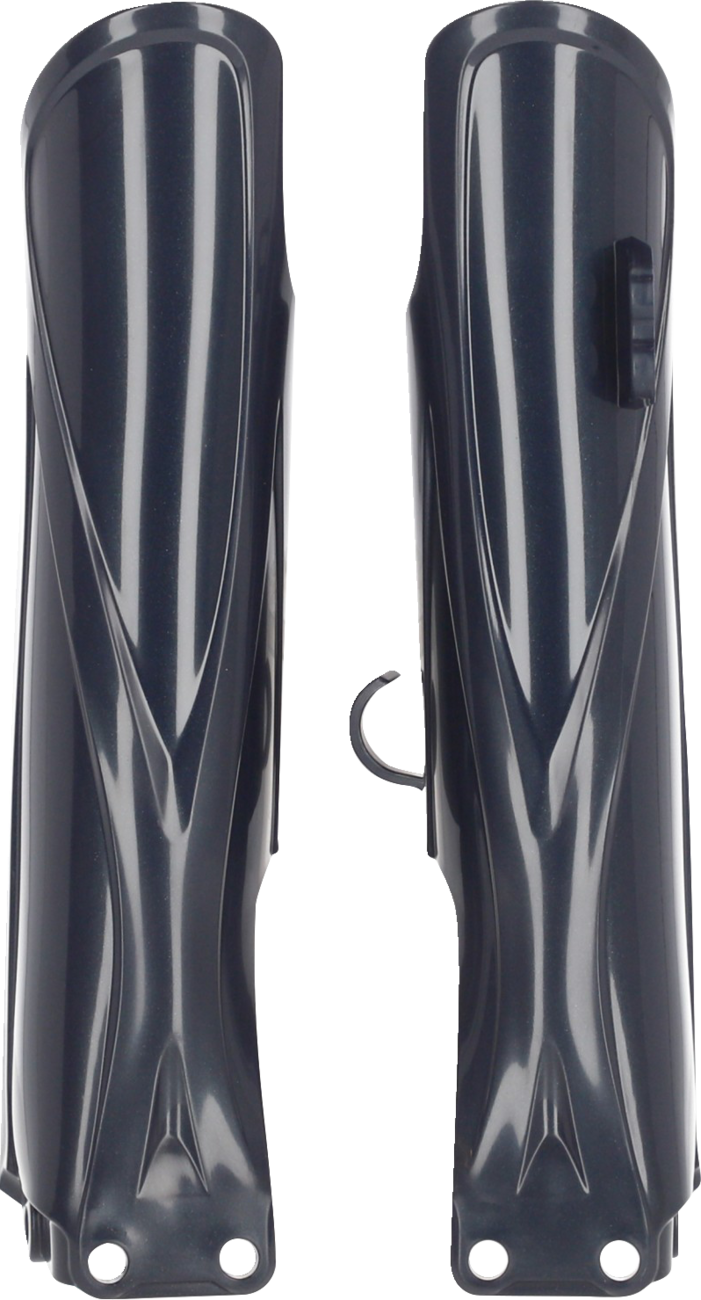 Dark blue ACERBIS lower fork cover for Yamaha YZ85 (2019-2023), motorcycle body part, designed for protective fork coverage.