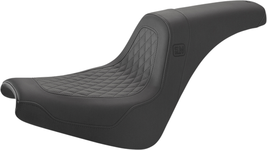 SADDLEMEN Speed Merchant Pro Series Seat - Black - FXBB/FXST '18-'23 SM81830DB - Howling Moto
