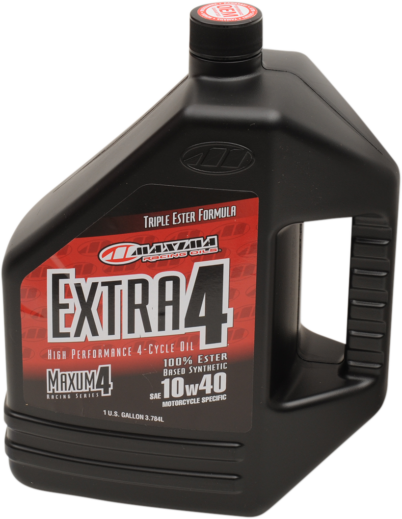 MAXIMA RACING OIL, Maxima Racing Oil Extra Synthetic 4T 10W40 Motor Oil - 4L - Part Number 169128