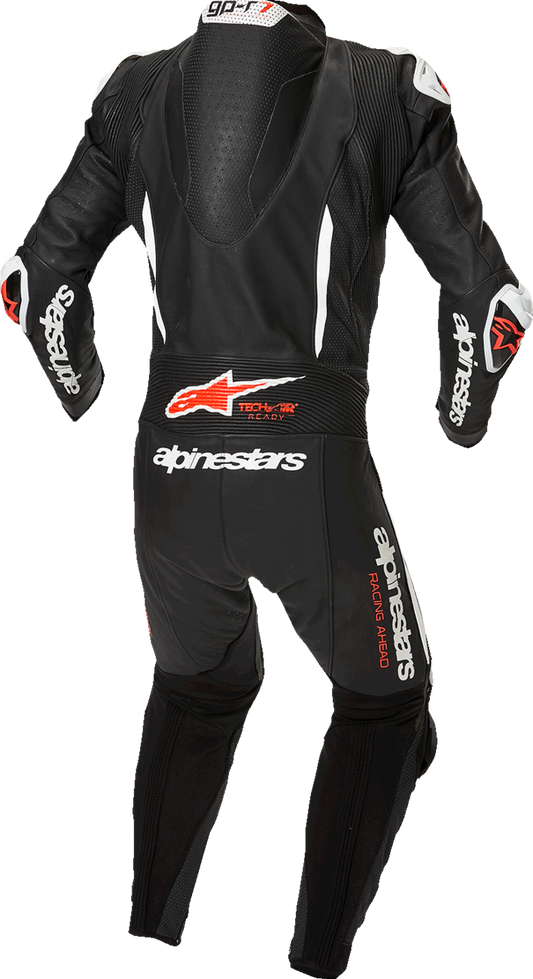 ALPINESTARS, Alpinestars GP-R7 1-Piece Leather Suit for Track Day and Racing - Black, White, Red Fluo US 42 / EU 52