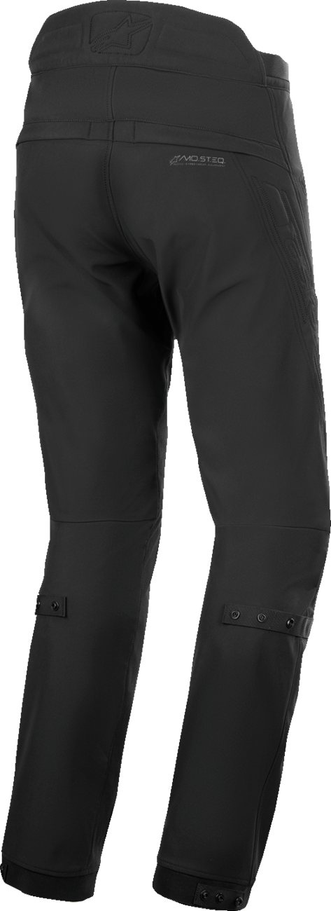 Black Alpinestars Alden Pants in US size 36, featuring durable fabric and classic design, suitable for casual or riding wear.
