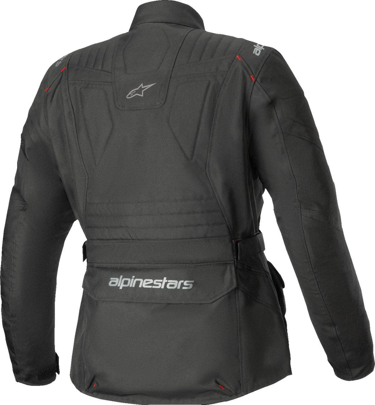 Alpinestars Stella ST-1 Waterproof Jacket in black, size XL, designed for adventure touring with durable, weather-resistant features.