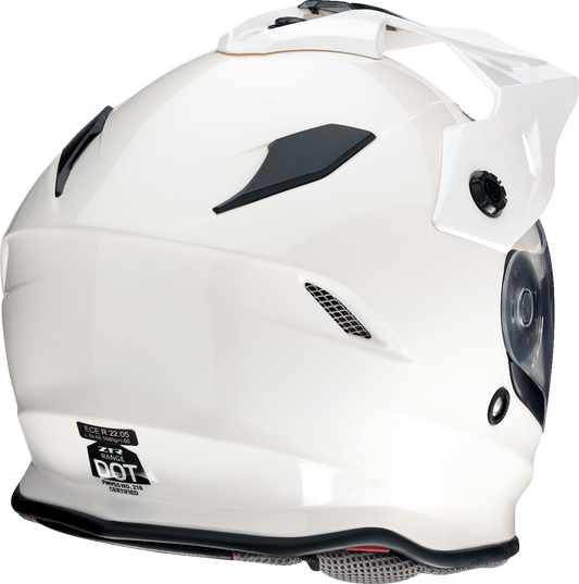 Z1R, Z1R Range 2.0 Helmet - Solid White 2XL | Impact-Absorbing Dual-Density EPS Liner & Lightweight Polycarbonate Shell