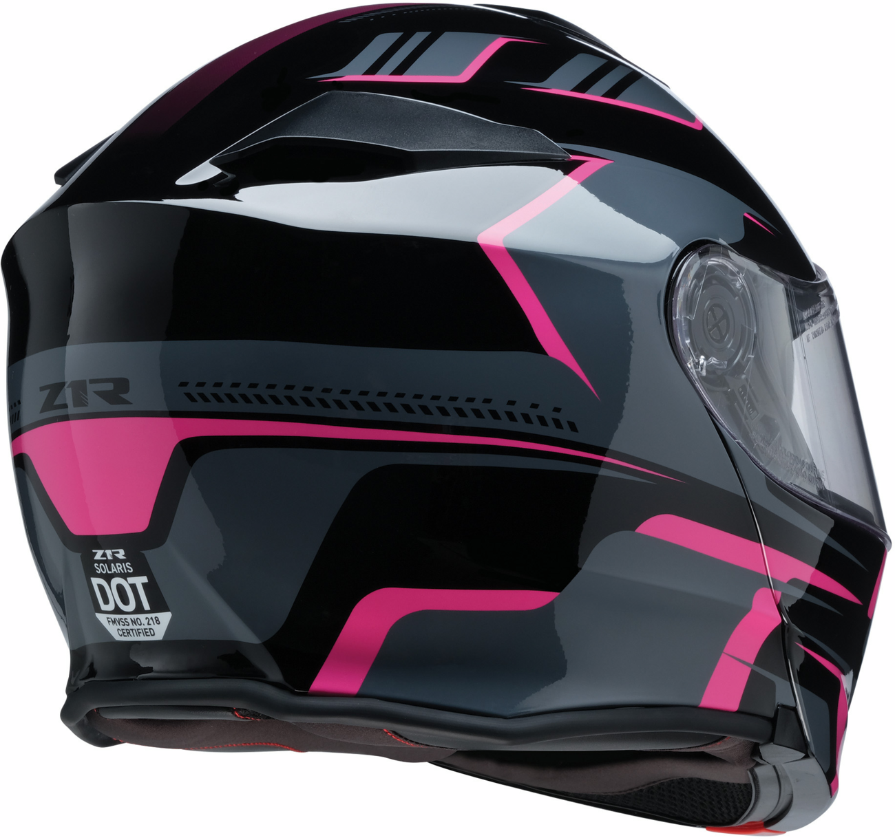 Z1R Solaris 2.0 modular helmet in Slater Pink, size large, featuring injection-molded polycarbonate shell and adjustable ventilation
