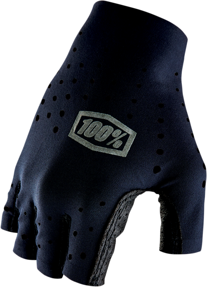100% Sling Short Finger Gloves - Black - Large 10021-00002 - Howling Moto