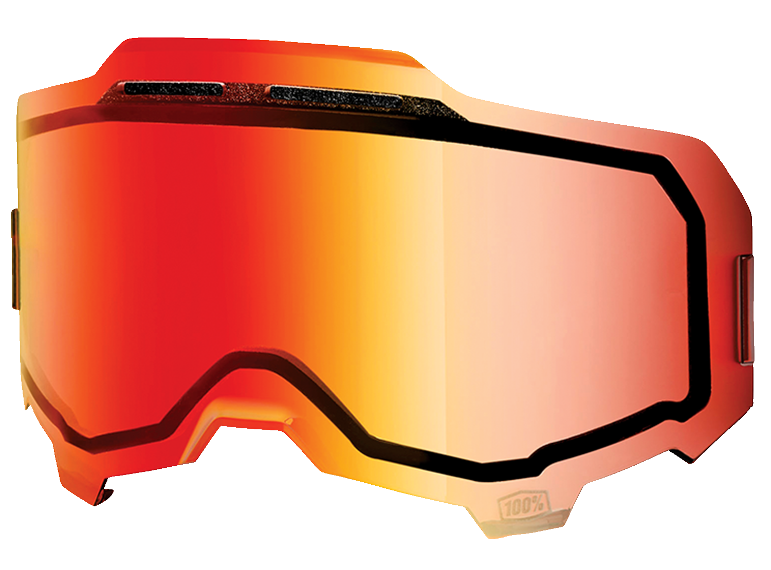 100% Armega Lens - Red Mirror 59053-00003 - Howling Moto