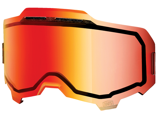 100% Armega Lens - Red Mirror 59053-00003 - Howling Moto