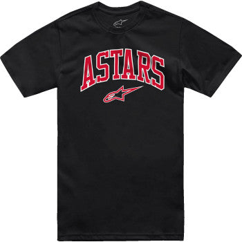 Black Alpinestars Dunker T-Shirt in medium size, casual fit with logo detail, displayed on a plain background.