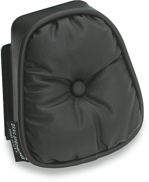 Drag Specialties Seats tapered backrest pad pillow for motorcycle seats, providing added comfort and support.