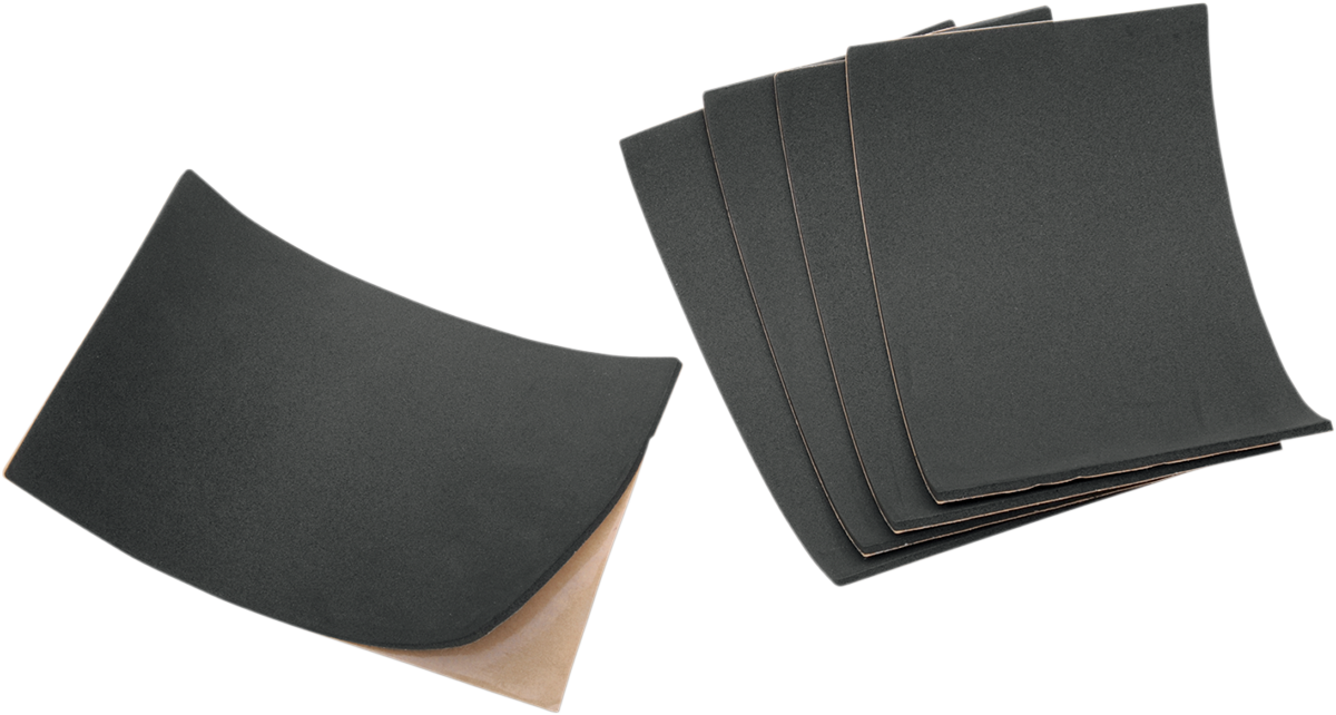 DRAG SPECIALTIES SEATS battery cushions with 5x8 inch low-density neoprene padding and removable adhesive liner.