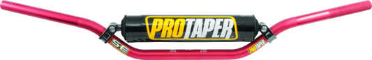 ProTaper SE CR High Handlebar in red for motocross bikes, featuring a sturdy design for speed and strength, by Bill's Exhausts