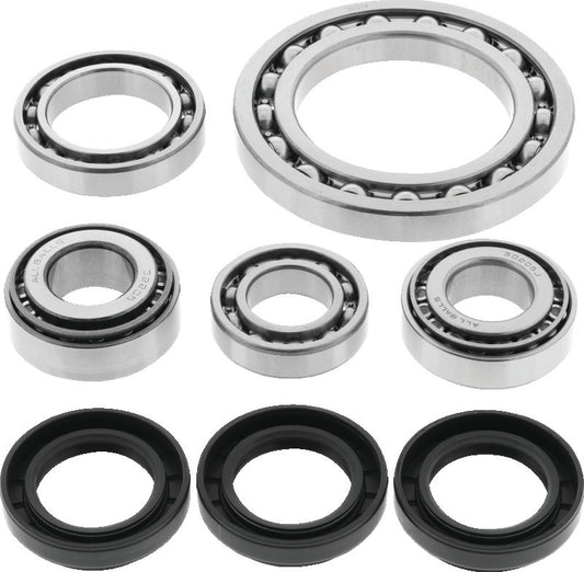 QuadBoss differential bearing and seal kit for Suzuki LT-F250 QuadRunner, showing the included bearings and seals.
