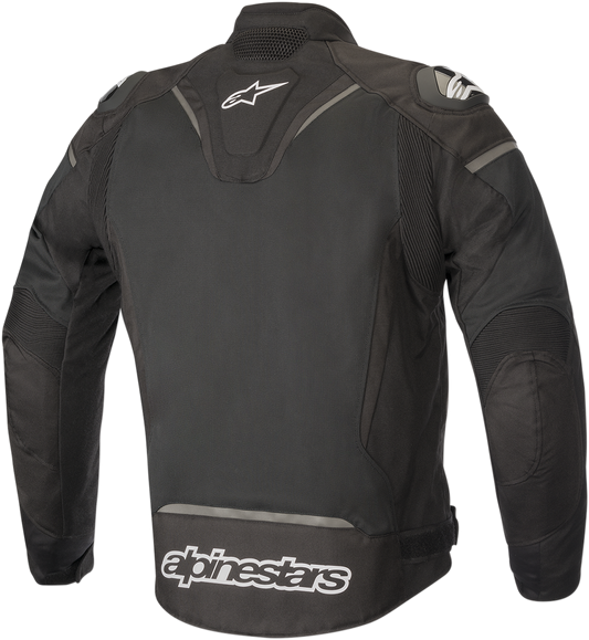 Black ALPINESTARS T-GP R v2 Air Jacket for small size, featuring lightweight construction and aerodynamic design.