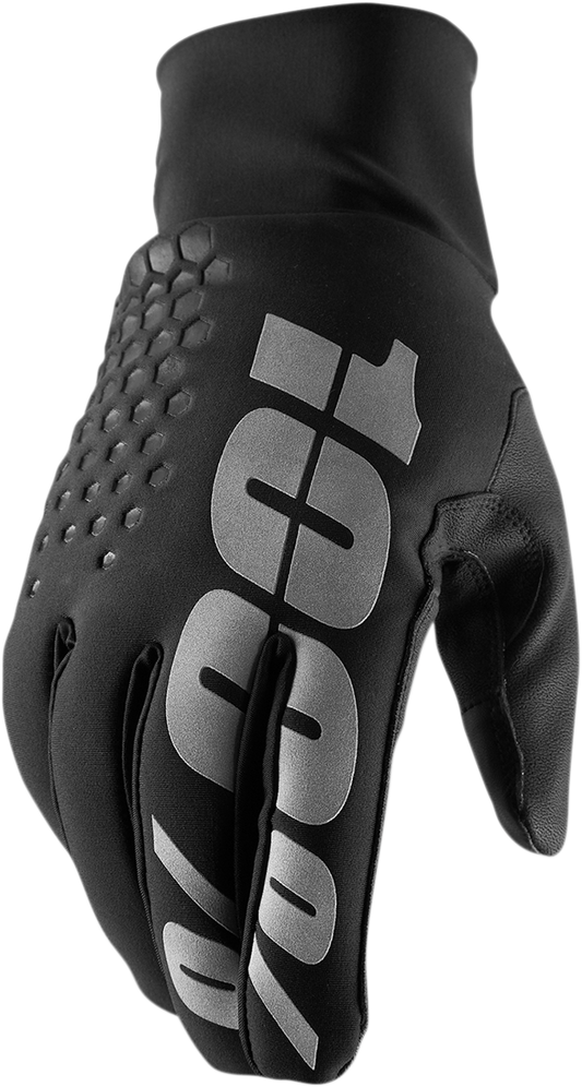 100% Hydromatic Brisker Gloves - Black - Small 10018-00000 - Howling Moto