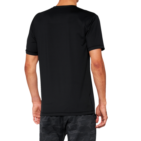 Black Mission Athletic T-Shirt by Bill's Exhausts, XL size, soft fabric with athletic fit, casual wear for active lifestyles.