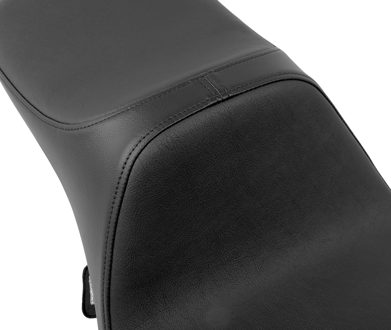 Black Predator III Extended Reach Double Diamond Seat for FLH/FLT Harley-Davidson by Drag Specialties, part #4687B.