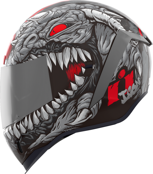 Silver ICON Airformâ„¢ Kryola Kreep MIPS helmet in XS size with aerodynamic design and ventilation openings.