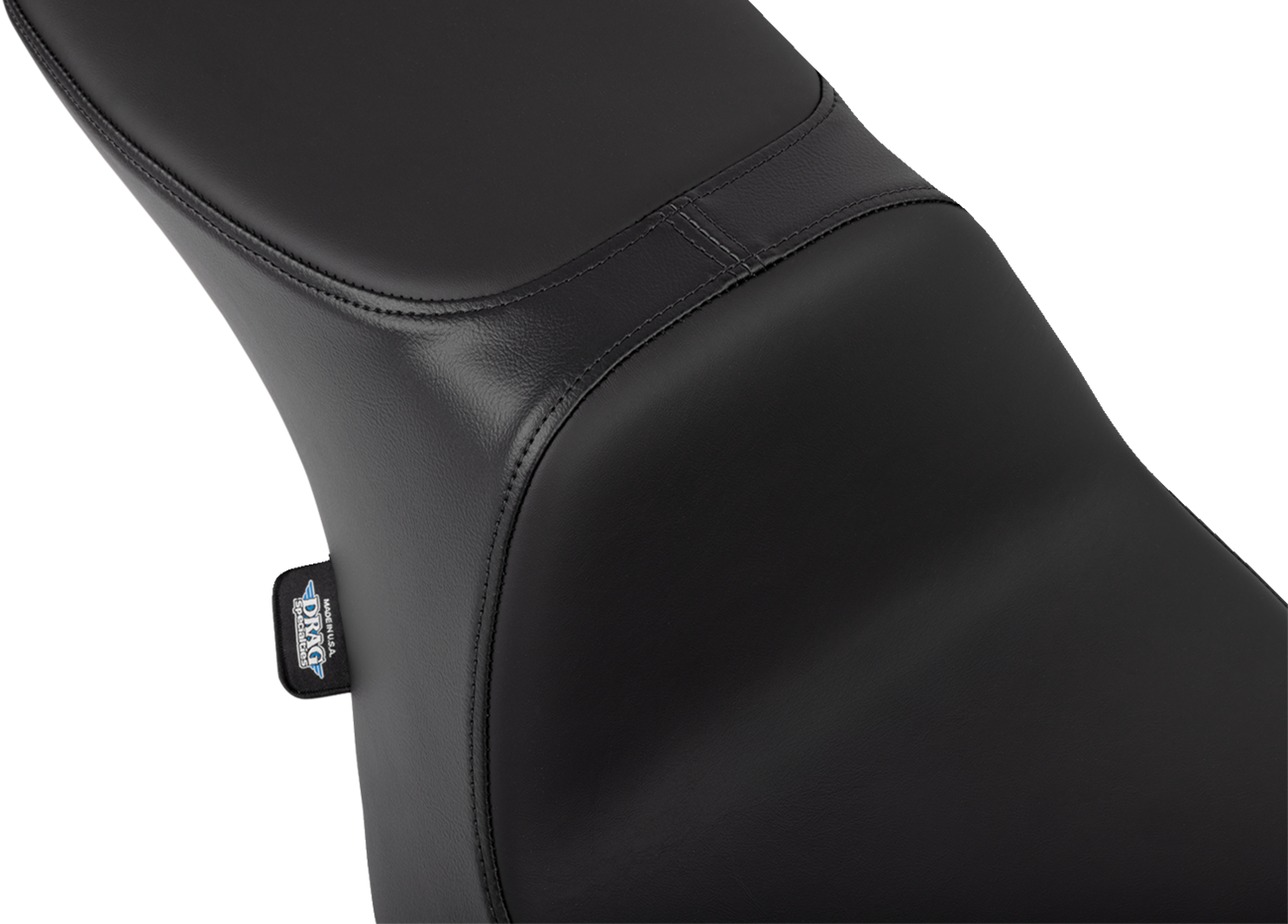 DRAG SPECIALTIES SEATS Predator 2-Up motorcycle seat for FLT/FLH 2023-2024 in solar leather with smooth finish, part 4692E.