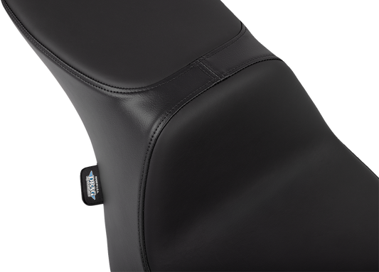 DRAG SPECIALTIES SEATS Predator 2-Up motorcycle seat for FLT/FLH 2023-2024 in solar leather with smooth finish, part 4692E.