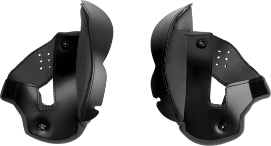 Z1R Solaris 2.0 Cheek Pads for 4XL helmet, model 0134-3499, showing soft padding and fit details on a motorcycle helmet.