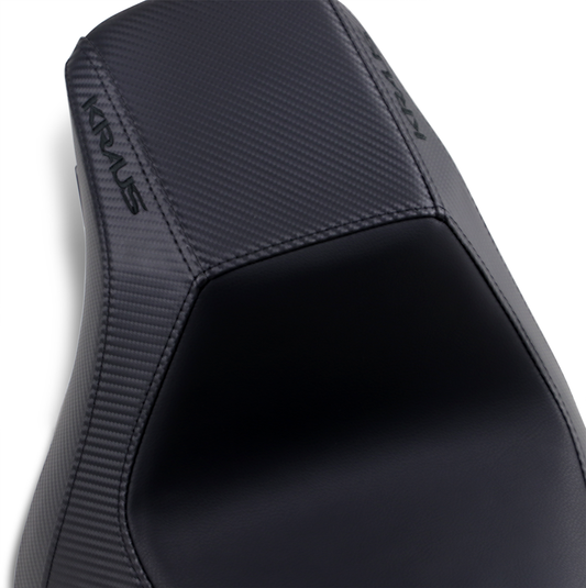 Bill's Exhausts Saddlemen Kraus Moto Pro Series Solo Seat for FXFB/S 2018-2022, showcasing sleek black motorcycle seat design.