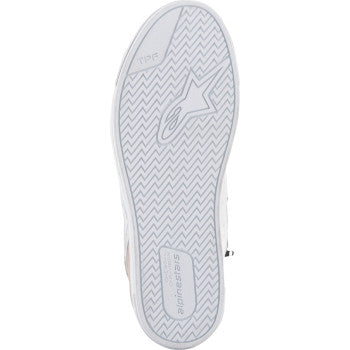Alpinestars Stella Stated Podium Shoes in white and brown, US size 6, featuring sleek sporty design and premium materials.