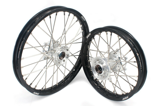 KKE 17"*1.4/14"*1.6 Kids Small Spoked Wheels GLM Rims For KTM SX85 2021-2024 Silver Hub - Howling Moto