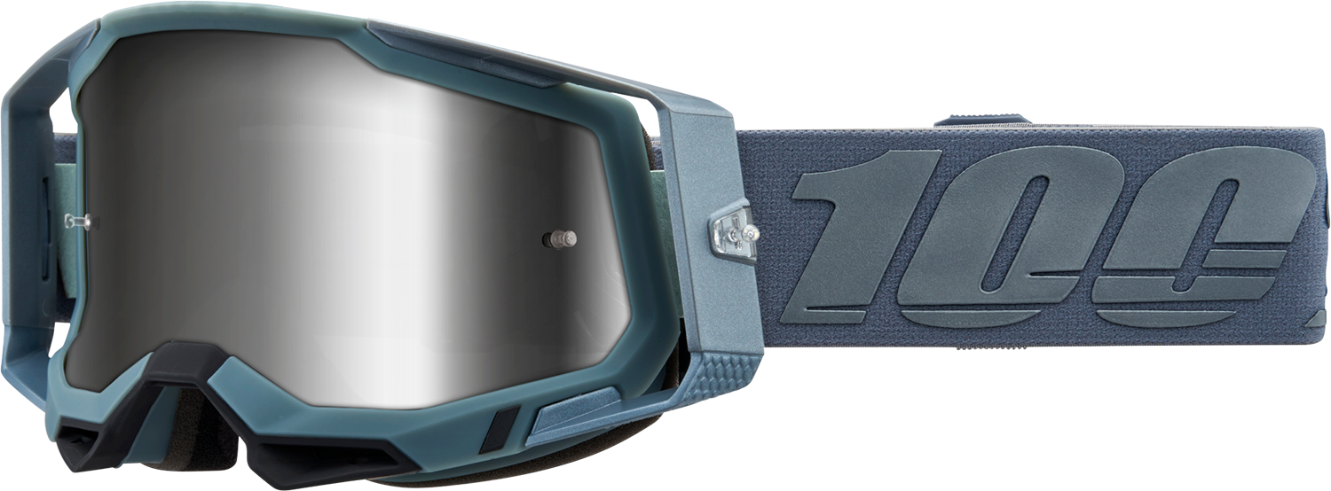 100% Racecraft 2 Goggles - Battleship - Silver Mirror 50010-00017 - Howling Moto
