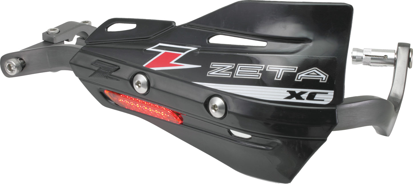 ZETA ZETA XC Protector Handguard Shields in black, close-up of durable motorcycle handguard with part number ZE72-3106