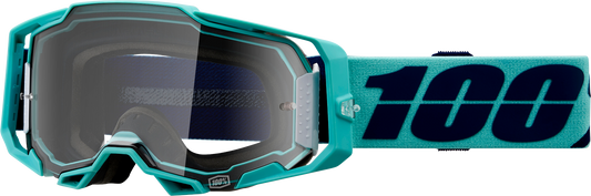 Bill's Exhausts 100% Armega Esterel goggles with clear lenses, designed for eye protection and sports activities.
