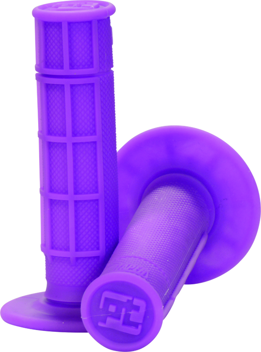 ProTaper, ProTaper 1/2 Waffle Grips Neon Purple – High-Performance Motorcycle Handlebar Grips with Vibrant Color and Enhanced Grip