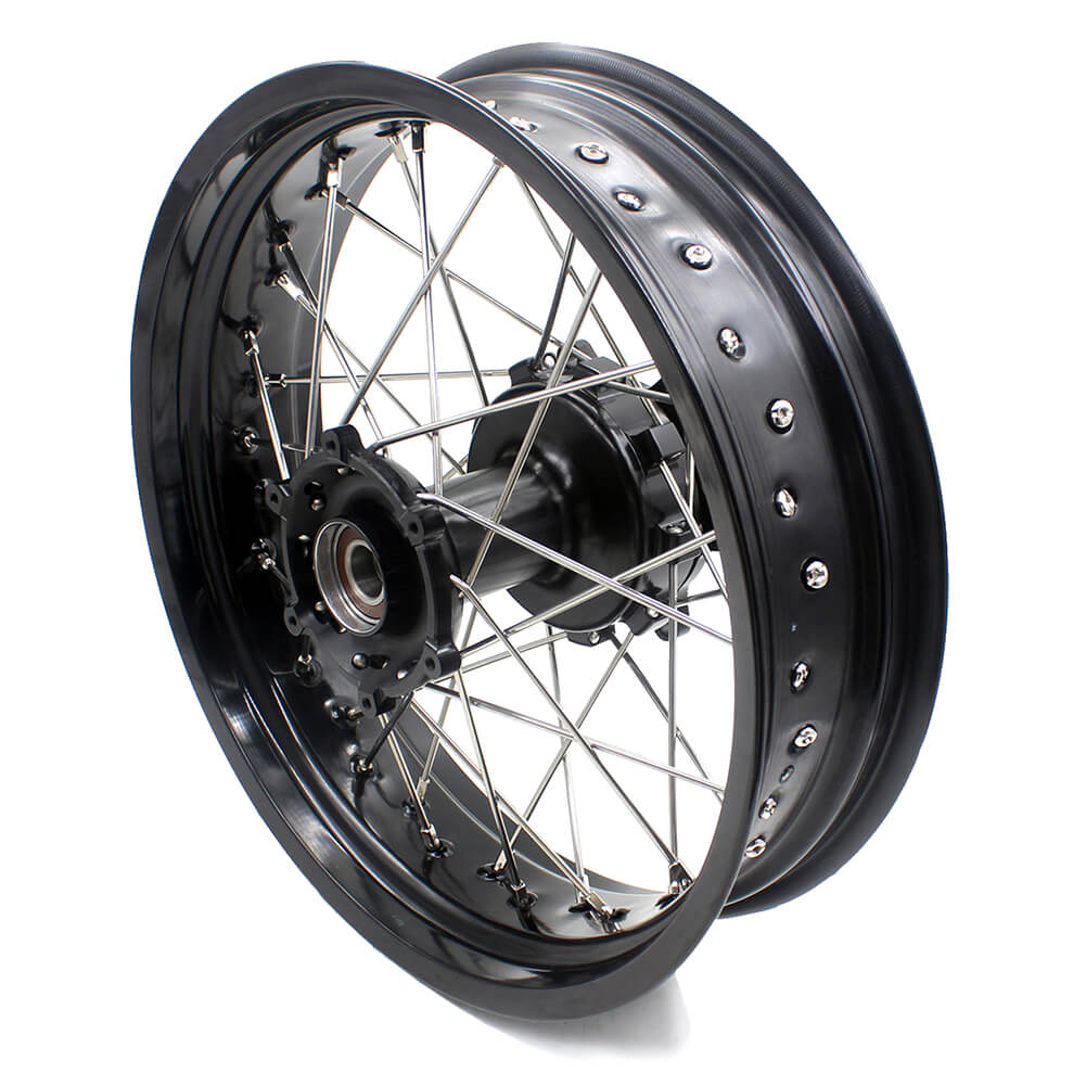 KKE 2.5*19/4.25*17 CUSH Drive Supermoto Wheels Set for KTM 990 950 Adventure 2003-2015