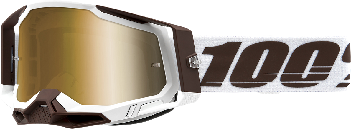 100% Racecraft 2 Goggles - Snowbird - True Gold 50010-00007 - Howling Moto