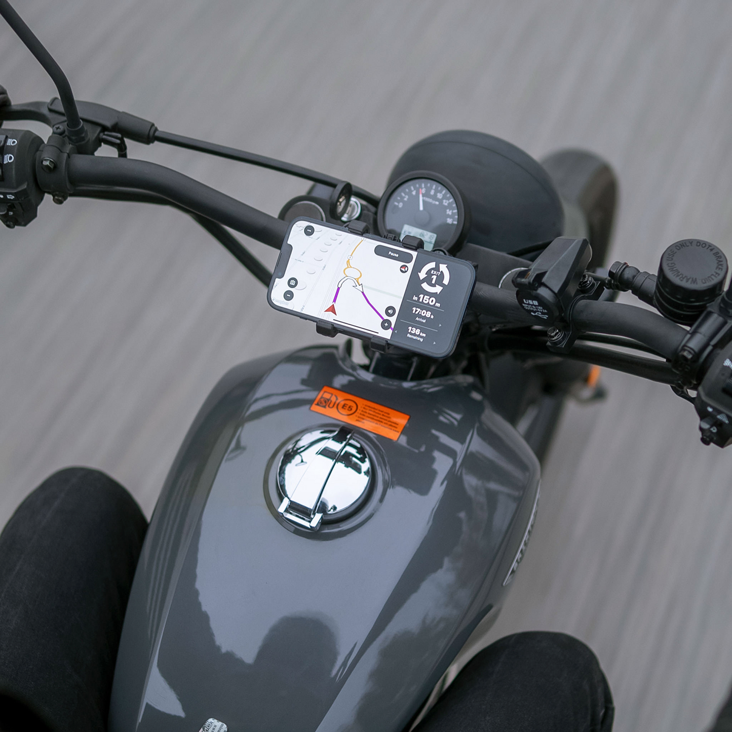 SP CONNECT Phone Holder Kit - SPC+ - Universal Clamp 52500 - Howling Moto
