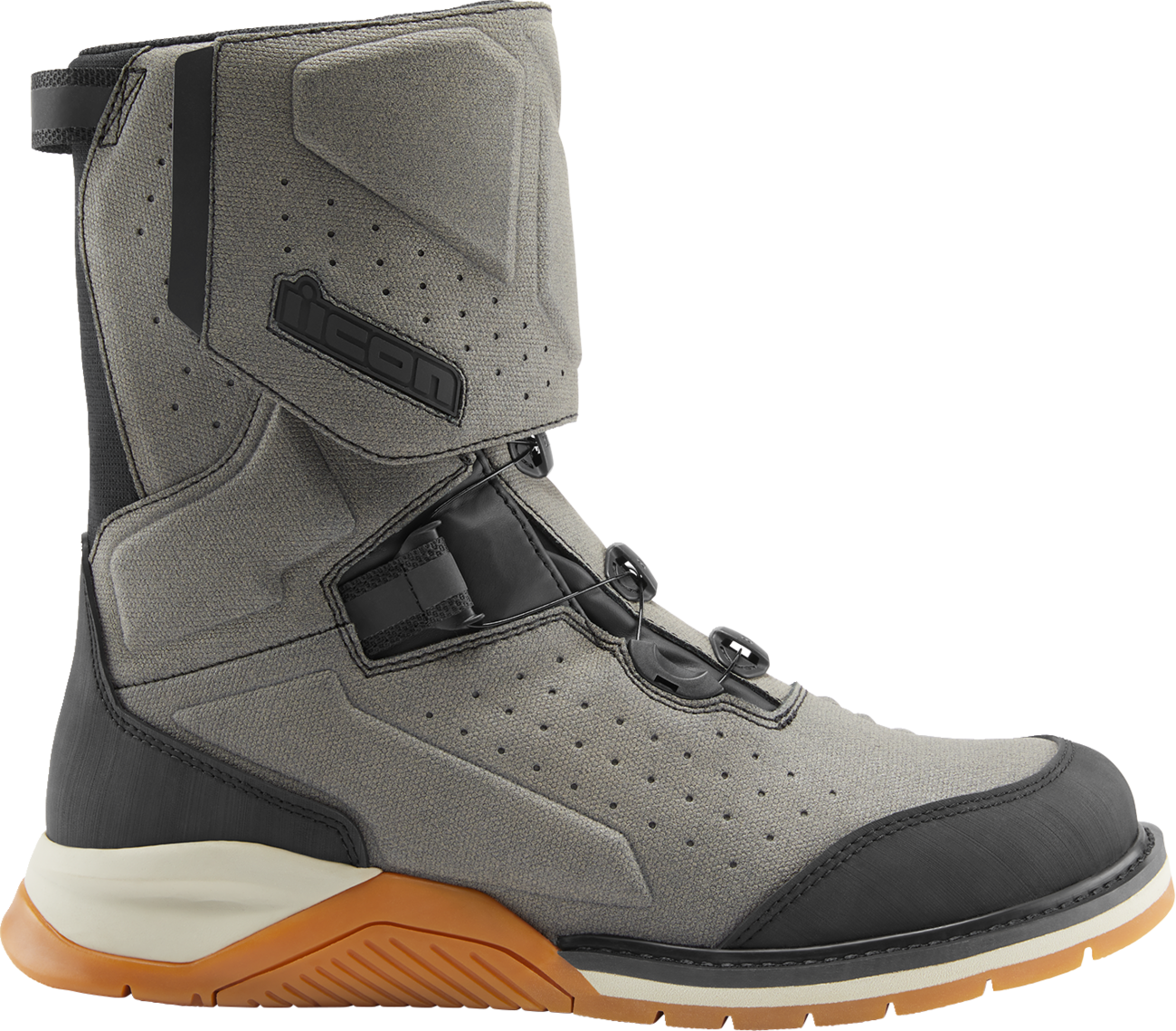 ICON Alcan Waterproof Boots - Gray - Size 11.5 3403-1252 - Howling Moto