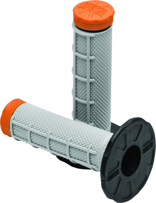 ProTaper, ProTaper Tri Density MX Half Waffle Grips - Orange with Anti-Rip and Tacky Surface for Offroad and Motocross