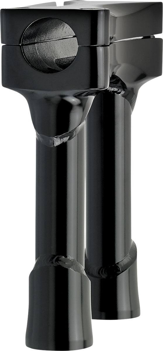 BILTWELL Murdock Oversized 6-inch handlebar risers in black for motorcycle handlebars.