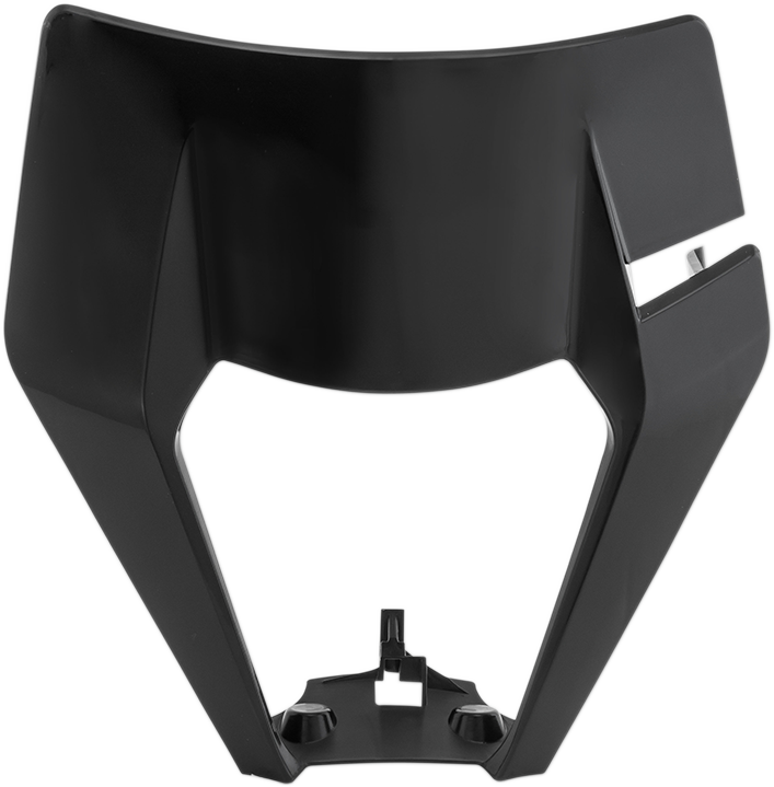 Black Acerbis headlight shell for motorcycle body, part number 2726620001, designed for Bill's Exhausts vehicles.