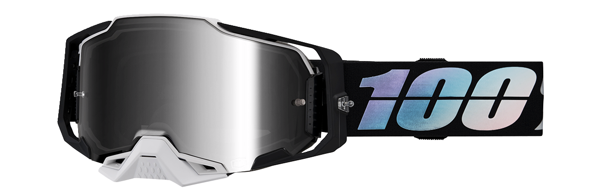 100% Armega Goggles - Krisp - Silver Mirror 50005-00019 - Howling Moto