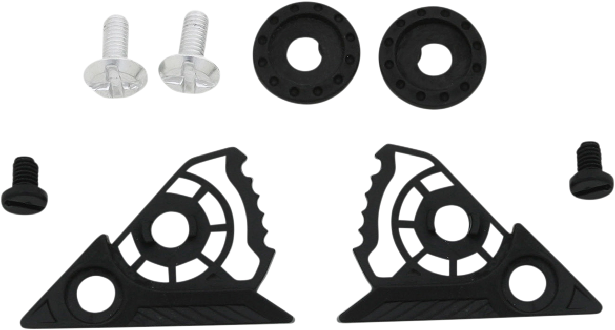 Bill's Exhausts AFX FX-41DS ratchet helmet kit with adjustable strap and aerodynamic design, shown in black and gray.