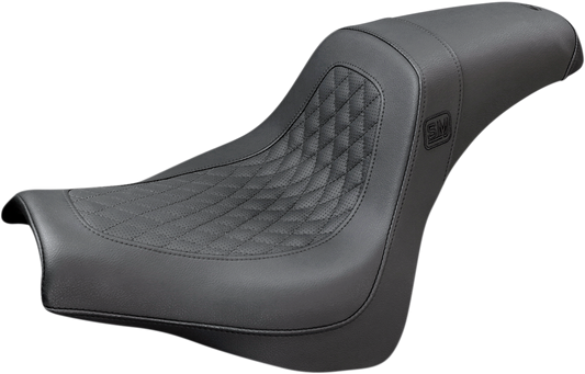 SADDLEMEN Speed Merchant Pro Series Seat - Black - Slim - FXFB '18-'22 SM81828DB - Howling Moto