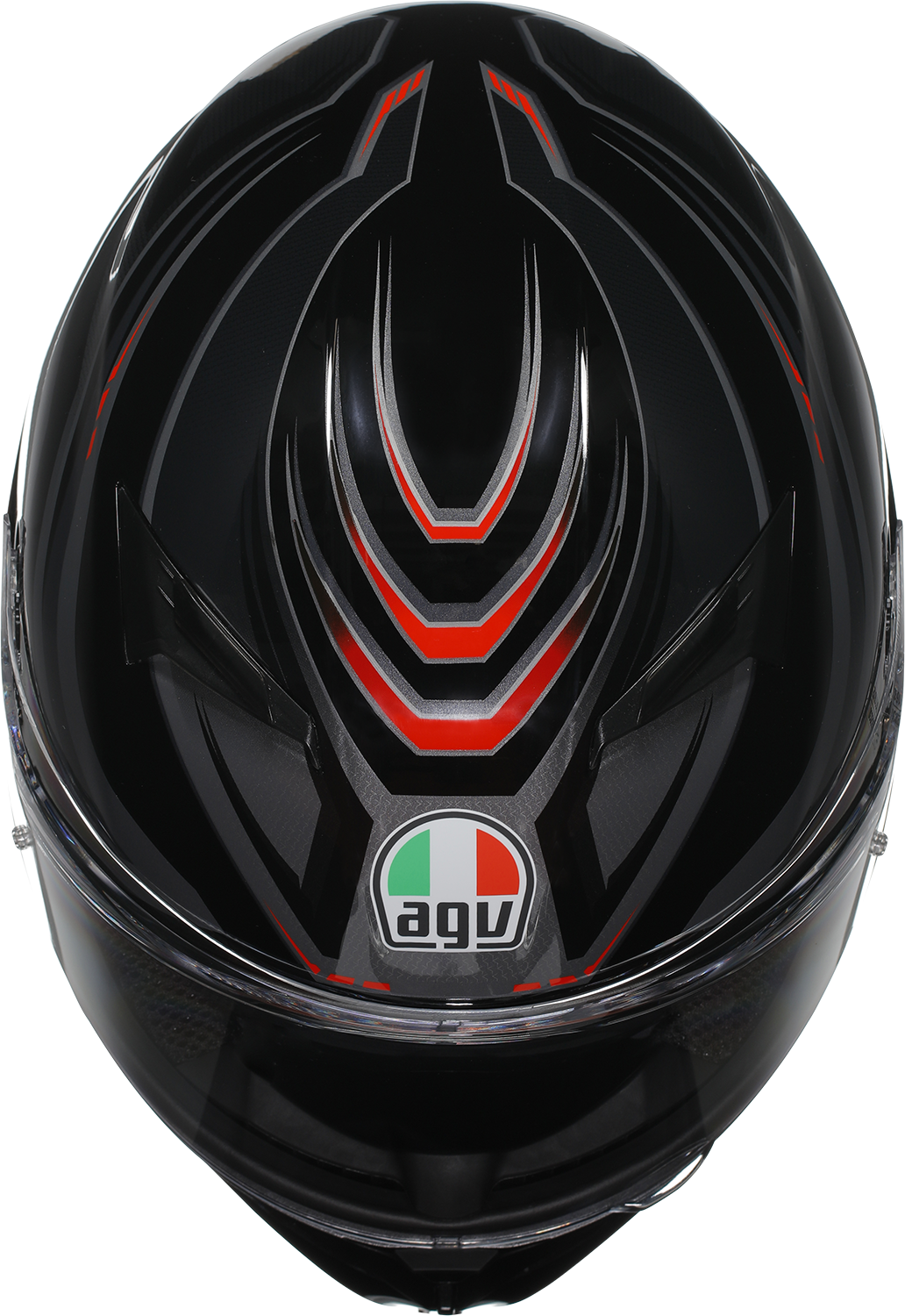 AGV K3 helmet in black and red with ventilation system and Pinlock® lens, small size, showing aerodynamic design and secure fit