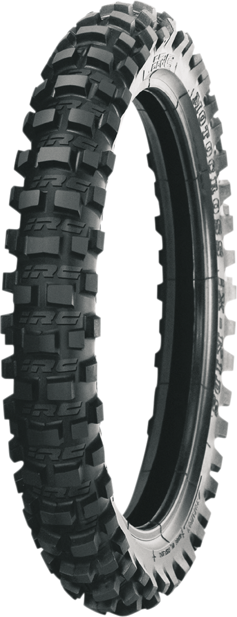 IRC iX-Kids Mini front tire 60/100-10 for kid-size motocross bikes, showing the tread pattern and sidewall details.