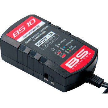 BS Battery BS10 SMART Battery Charger & Maintainer 6V/12V - 1A - Howling Moto