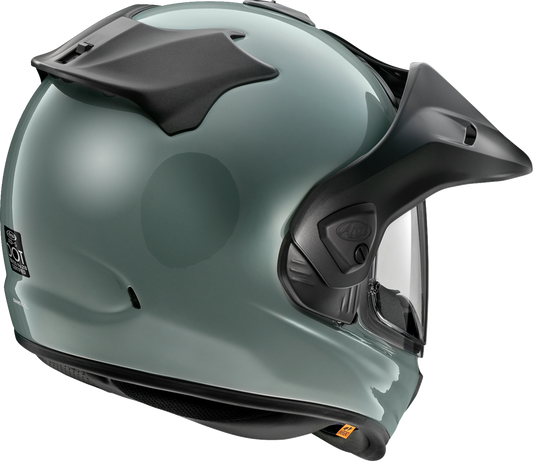 Arai XD-5 Mojave Sage motorcycle helmet in XS size, featuring a rugged design with matte finish and ventilation vents.