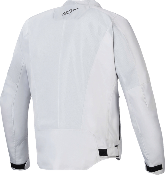Alpinestars C-1 Air jacket for men in silver, medium size, featuring lightweight design and protective riding gear.